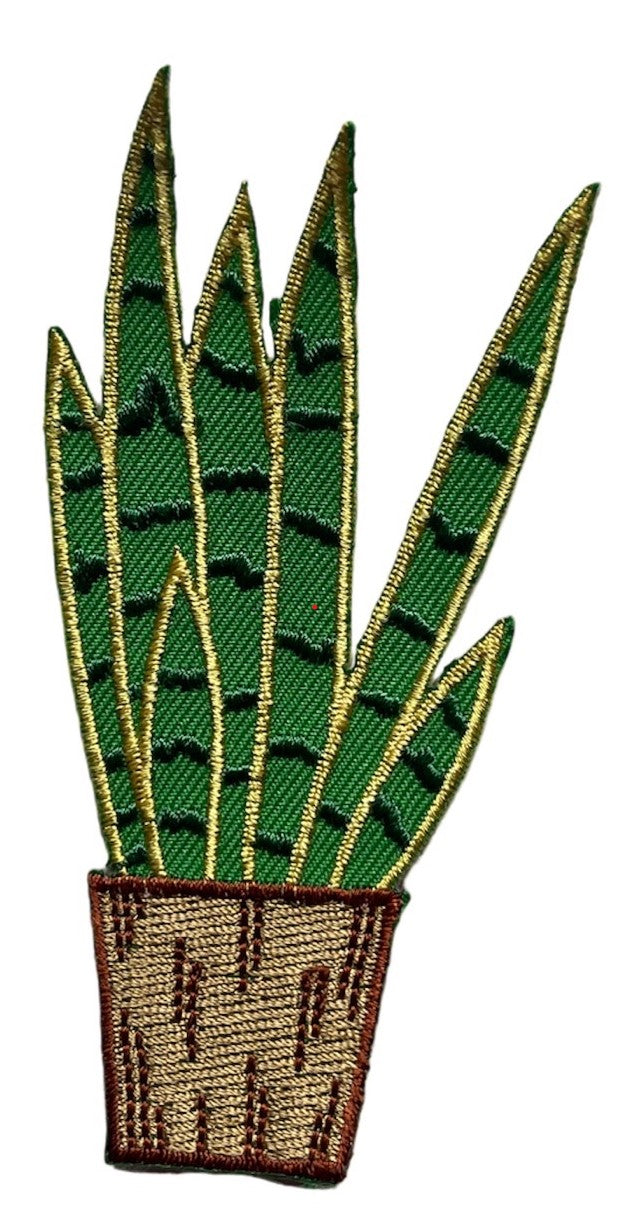 009 Geborduurd strijk embleem Sanseveria