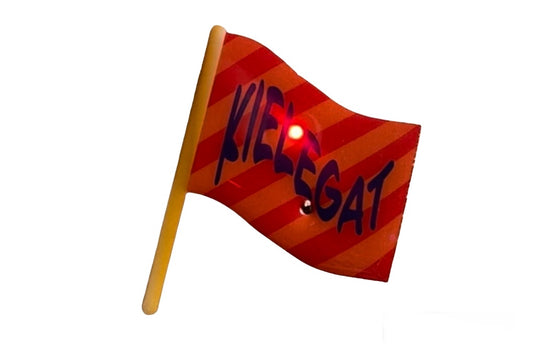 Speldje Kielegatse vlag met knipper lampjes (Incl. batterij)