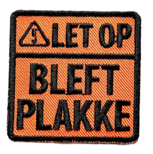 021 Geborduurd strijkembleem Bleft Plakke