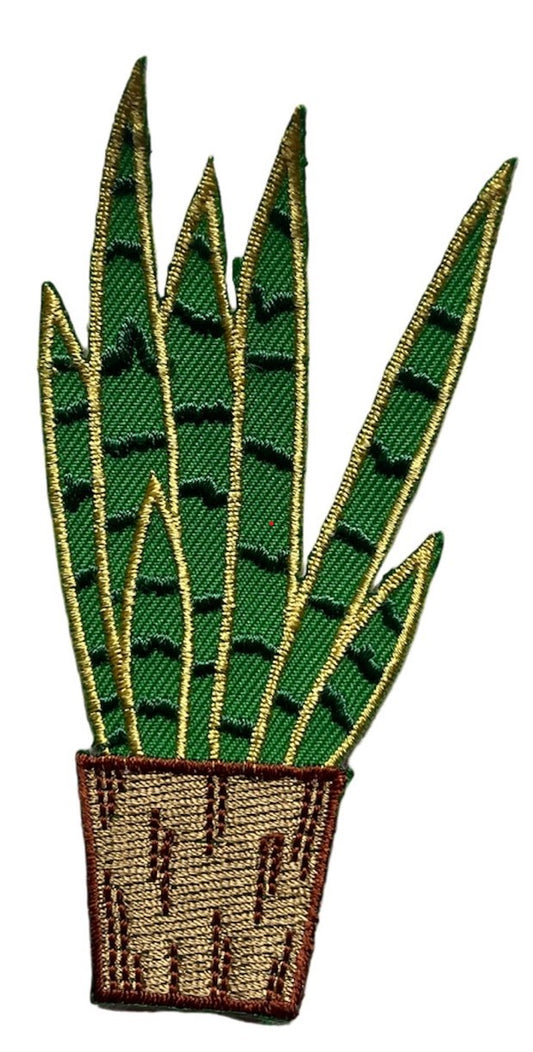 009 Geborduurd strijk embleem Sanseveria