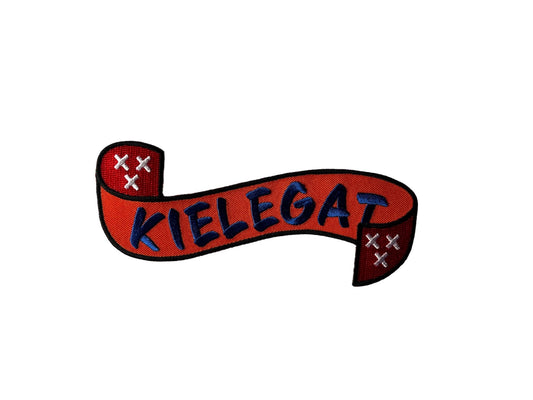 012 Geborduurd strijkembleem Kielegat wimpel klein